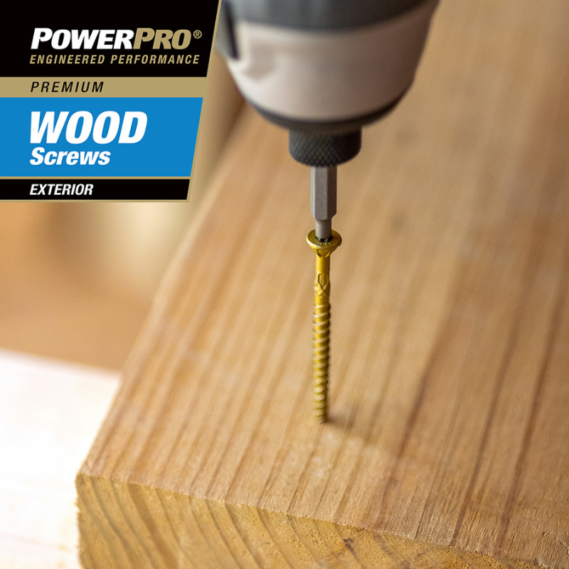 Power Pro #8 x 2-1/2-in Epoxy Exterior Trim screws ( 120 -Per Box Power Pro #8 x 2-1/2-in Epoxy Exterior Trim screws ( 120 -Per Box