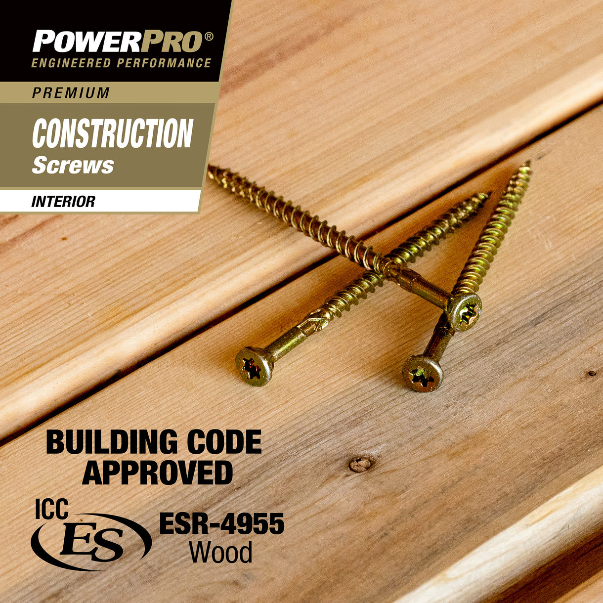 Power Pro® Interior Wood Screws | New Design Drives 30% Faster